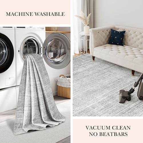 Valenrug 2x3 Rug Non Slip, Small Washable Entryway Rug Indoor Doormat Grey - Image 6