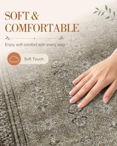 OLANLY 2x5 Washable Runner Rug, Soft Non Slip Carpet for Hallway Kitchen - Image 4