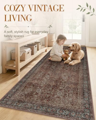 OLANLY 3x5 Washable Accent Rug, Soft Non Slip Carpet for Entryway Bedside - Image 3