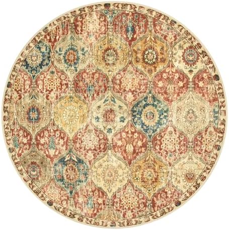 Lahome Moroccan Washable Round Area Rug, Soft Round Rugs 6ft Ultra-Thin - Image 7