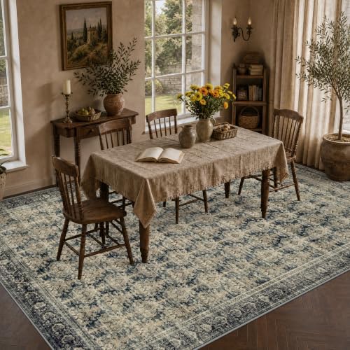 10x14 Area Rugs Living Room: Washable Vintage Rug for Bedroom - Image 3