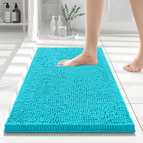 Smiry Bathroom Rugs 24X16, Luxury Chenille Extra Soft Absorbent Bath Mat by Smiry
