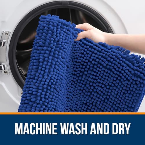 OLANLY Large Bathroom Rugs 44x32, Extra Soft Absorbent Chenille Bath Rugs - Image 5