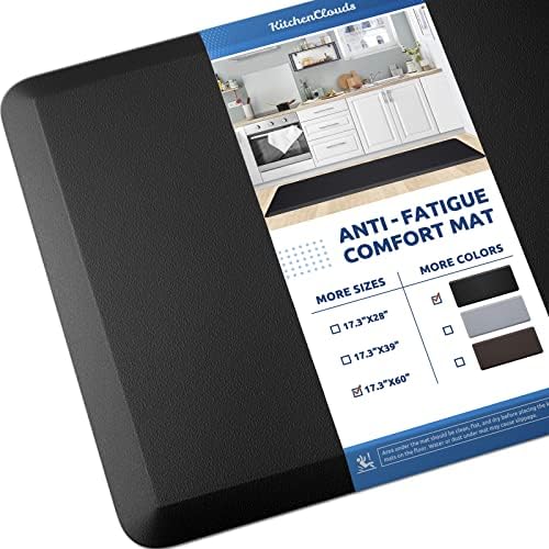Kitchen Mat Cushioned Anti Fatigue Rug Standing and Comfort Floor Mats by KitchenClouds