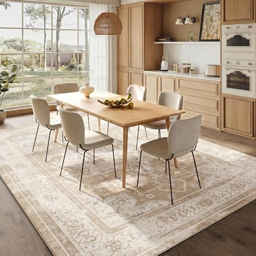 Vintage Area Rug 3x5 Ft Washable Rugs for Entryway Indoor - Image 5