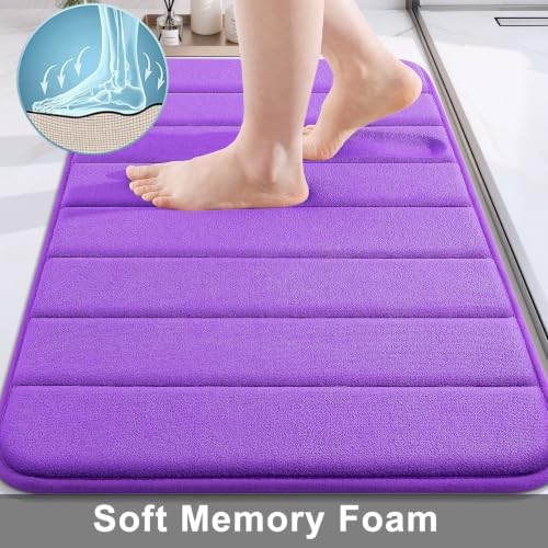 Buganda Memory Foam Bath Mat 60 x 24, Ultra Soft Absorbent Bathroom Rugs - Image 3