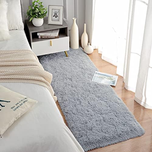 Chicrug Soft Runner Rugs for Bedroom Living Room Plush Fluffy Rug 3x8 - Image 4