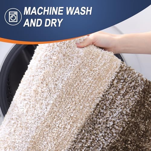 OLANLY Bathroom Runner Rug 44x20, Extra Soft Absorbent Microfiber Bath Rugs - Image 6