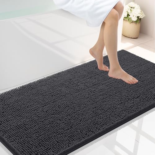 Smiry Bathroom Rugs 44X24, Luxury Chenille Extra Soft Absorbent Bath Mat by Smiry