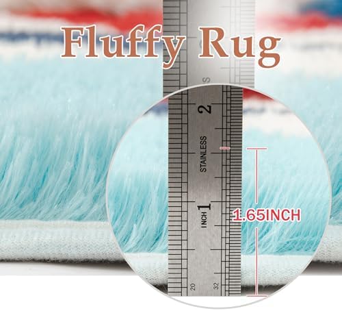PureCozy Soft Shag Rug 8x10 Living Room High Pile Non-Slip Fluffy Carpet - Image 6