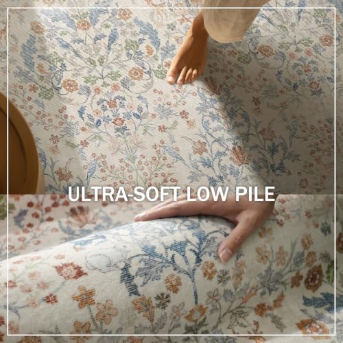Washable Runners for Hallways Kitchen Rugs: 2'x10' Runner Rug Stain Resistant Non Slip Low Pile Soft Indoor Carpet Runner Rug for Entryway Hallway Bedroom Beside Bathroom Laundry Room - Image 4