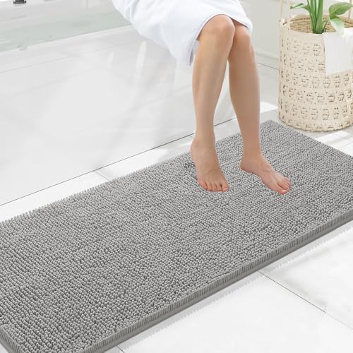 Smiry Bathroom Rugs 59X20, Luxury Chenille Extra Soft Absorbent Bath Mat by Smiry