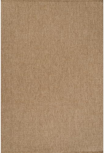 CAMILSON Easy Jute Rug 8x10, Indoor Outdoor Natural Color Farmhouse Area Rugs for Living Room Patio and Kitchen Rug, Solid Boho Woven Design, Easy-Cleaning, Washable Outside Carpet Alfombras (8 x 10) - Image 3
