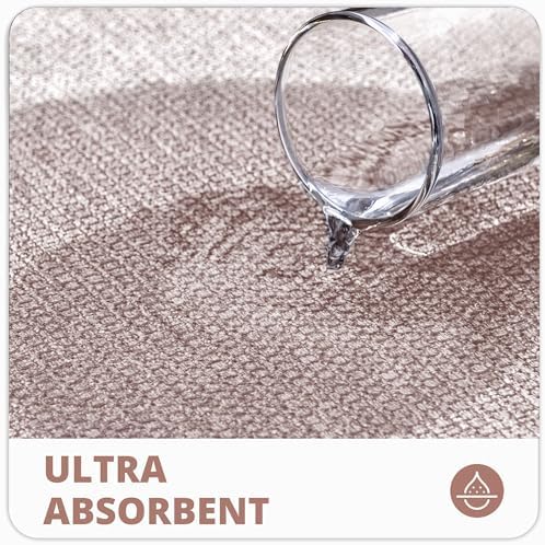 Bath Mat,Ultra Thin Bathroom Runner Rugs,Large Bath Mats for Bathroom,Quick Dry,Non-Slip,Machine Washable,Low Pile,Bath Rug,Shower Outside,Sink,Home Decor Accessories.Beige,1'5"x2'11"（17x35inch） - Image 3