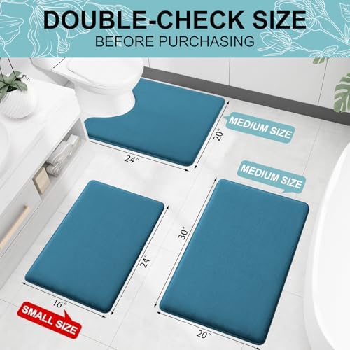 Smiry Memory Foam Bath Mat 70x24, Extra Soft and Absorbent Bathroom Rugs - Image 2