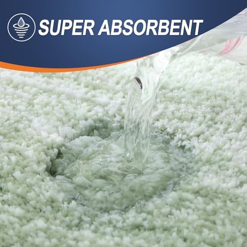OLANLY Luxury Toilet Rugs U-Shaped 24x20, Soft Absorbent Microfiber Mat - Image 4