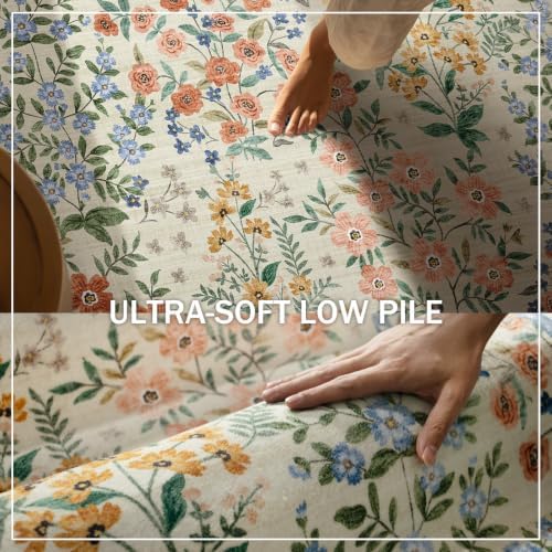 Washable Kitchen Rug Runners for Hallways: 2'6"x8' Bedroom Rug Non Slip Low Pile Stain Resistant Soft Indoor Floor Carpet Runner Rug for Entryway Hallway Kitchen Living Room Farmhouse - Image 5