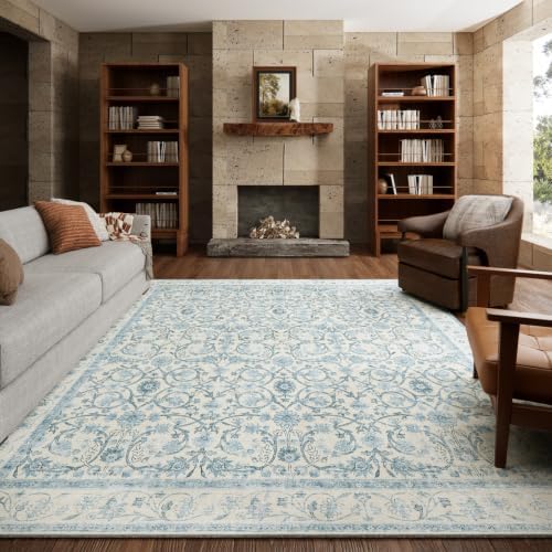 Machine Washable Rugs for Living Room: 6x9 Area Rugs for Bedroom by NoiFamo