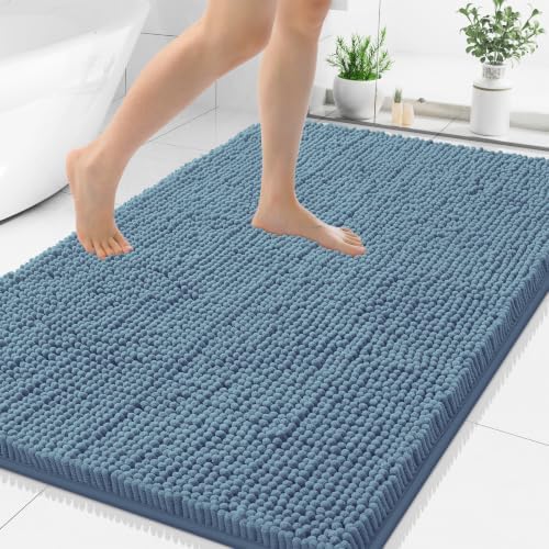 Smiry Bathroom Rugs 40X32, Luxury Chenille Extra Soft Absorbent Bath Mat by Smiry