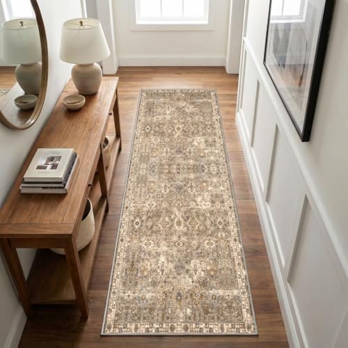 2x6 Hallway Washable Runner Rug : Vintage Soft Kitchen Runner by Unknown