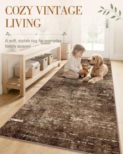 OLANLY 2'6"x14' Washable Runner Rug, Non Slip Carpet for Hallway Kitchen - Image 3
