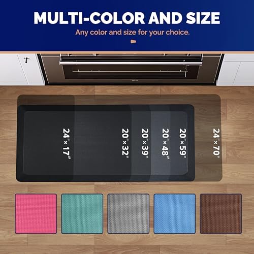 FEATOL 9/10 Extra Thick-Anti Fatigue Mat for Standing Desk & Kitchen Floor - Image 6