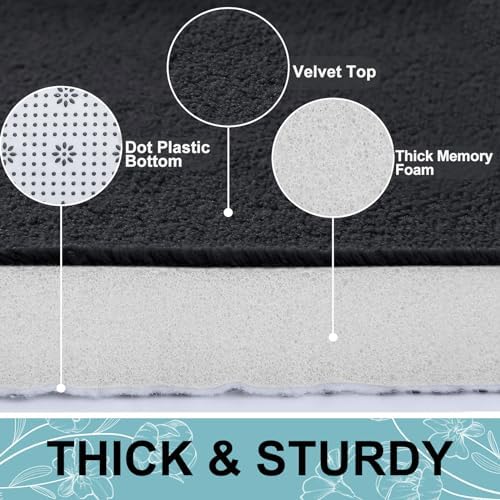 Smiry Memory Foam Bath Mat 36x24, Extra Soft and Absorbent Bathroom Rugs - Image 2