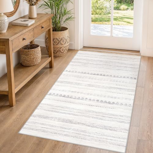 Nakagishi Boho 3x5 Area Rug Living Room Rugs Machine Washable Gray by NakagishiAreaRug