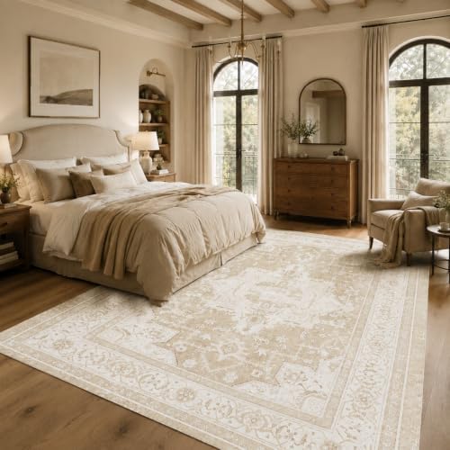 6x9 Area Rug for Living Room Vintage Washable Non Slip Rugs - Image 2