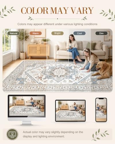 OLANLY 2x10 Washable Runner Rug, Soft Non Slip Carpet for Hallway Kitchen - Image 2