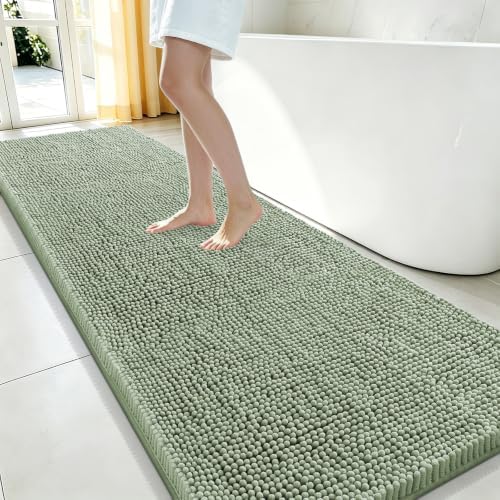 Smiry Bathroom Rugs 59X24, Luxury Chenille Extra Soft Absorbent Bath Mat by Smiry