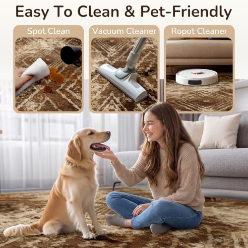 BESTSWEETIE 6'x9' Washable Area Rug for Living Room Bedroom Cow Print - Image 5