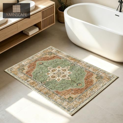 YARNSCAPE 2' x 3' Machine Washable Area Rug, Non-Slip Low-Pile Carpet - Image 4