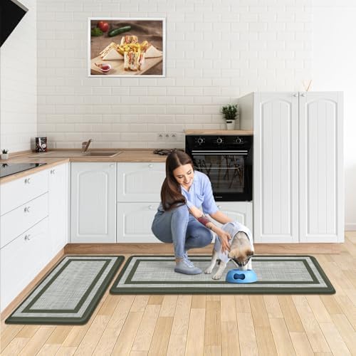 Mattitude Kitchen Mats Set of 2,Cushioned Anti-Fatigue Non-Skid Rug Sets - Image 5