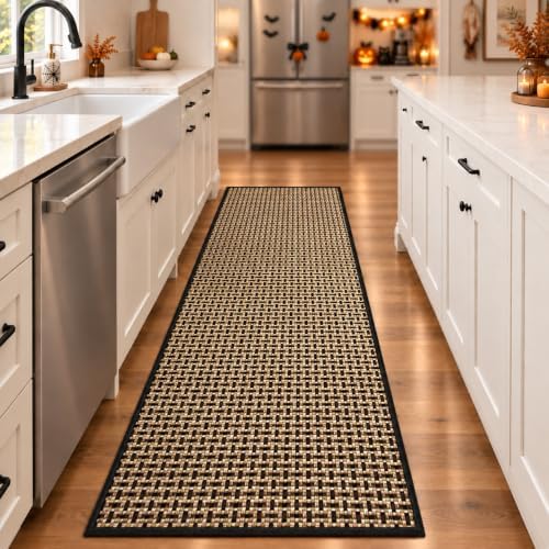 eqivei Kitchen Runner Rug, 2' x 6', Non-Slip Washable Kitchen Mat by Eqivei