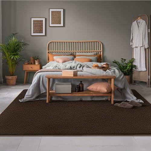 AROGAN 4x6 Area Rugs for Living Room Non Slip Dorm Bedroom Rug, Coffee - Image 7
