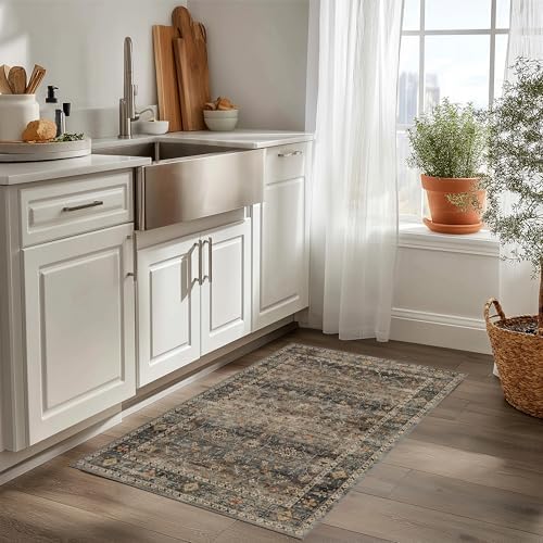Ruaruarug Washable Small Area Rug 2×3 for Entryway, Ultra Soft, Camel - Image 6