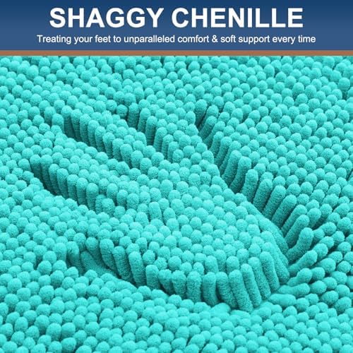 Smiry Bathroom Rugs 48X32, Luxury Chenille Extra Soft Absorbent Bath Mat - Image 3