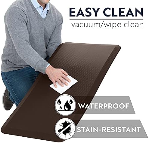 KANGAROO Cushioned Anti Fatigue Kitchen Mats for Floor, 20x48 Brown - Image 5
