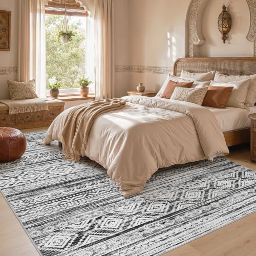 cotiled Boho 8x10 Area Rugs for Living Room: Large Moroccan Washable Rug - Image 5