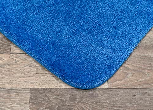 Garland Rug Traditional Nylon Washable Electric Blue 30" X 50" Bath Rug - Soft, Absorbent, and Stylish for Your Bathroom - Image 4