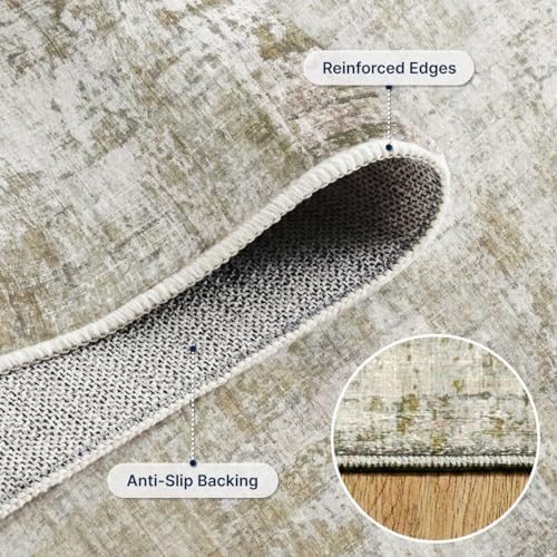 10x12 Area Rugs Washable Modern Abstract Living Room Bedroom Rug - Image 2