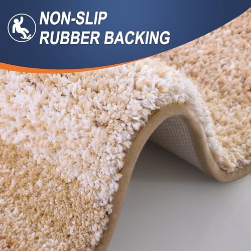 OLANLY Bathroom Rugs Mat 34x21, Extra Soft Absorbent Microfiber Bath Rugs - Image 5