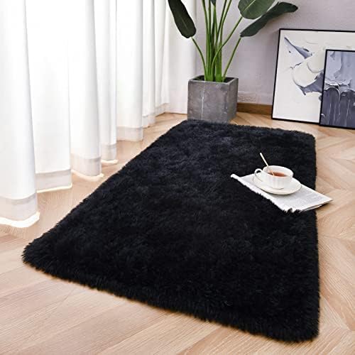 Chicrug Soft Runner Rug for Bedroom Living Room Plush Fluffy Rugs 2x4 - Image 3