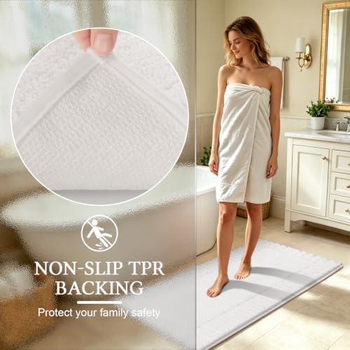 Pauwer Bathroom Rugs Sets 2 Piece, Non Slip Plush Bath Mats, Dark Grey - Image 5
