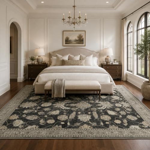 9x12 Area Rugs Washable Large Vintage Rug for Living Room Bedroom - Image 6
