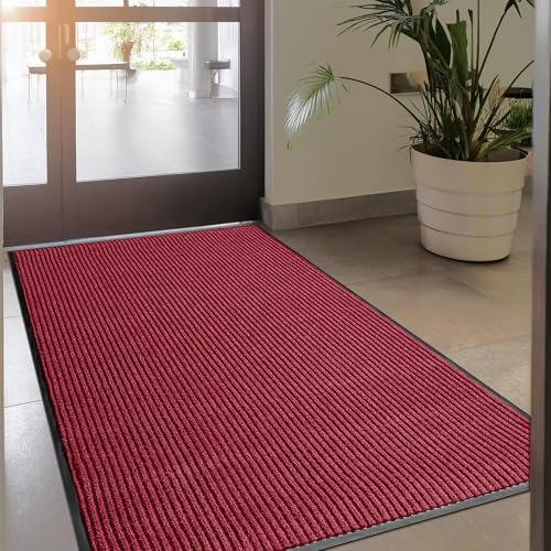 MaxMat® Extra Large Commercial Door Mat, Rubber Border Heavy Duty Door Mat, Waterproof, Low-Profile, Easy to Clean, Rubber Entry Mat. (Red, 4 x 8 Feet) - Image 6