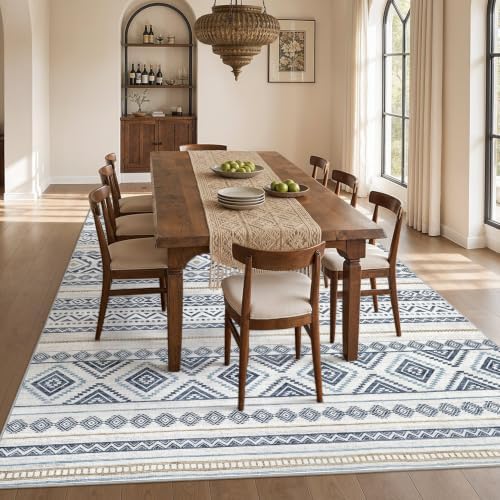 cotiled Boho 10x12 Area Rug for Living Room: Large Moroccan Washable Rug - Image 6