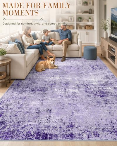 OLANLY 6x9 Washable Area Rug, Soft Non Slip Carpet for Bedroom Living Room - Image 3