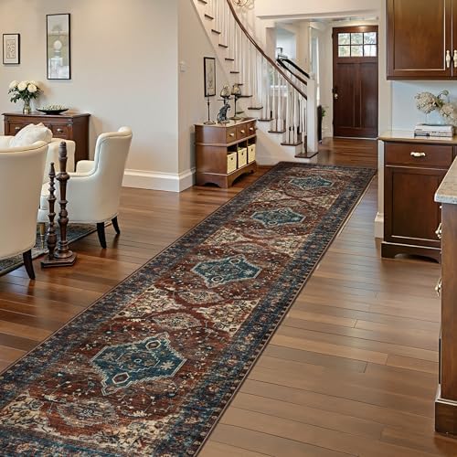 Tangsoo Oriental 2.6x14 Washable Runner Rug for Hallway Non Slip Runner Rug - Image 2